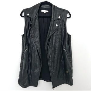 HONEY PUNCH - Faux Leather Moto Vest